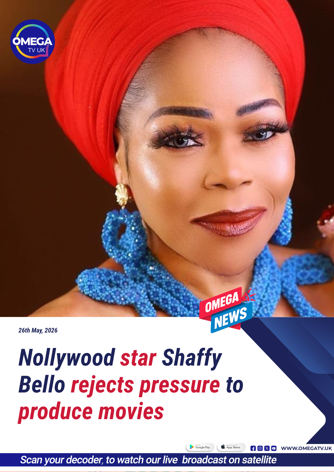 Shaffy Bello urges actors to focus on their true calling