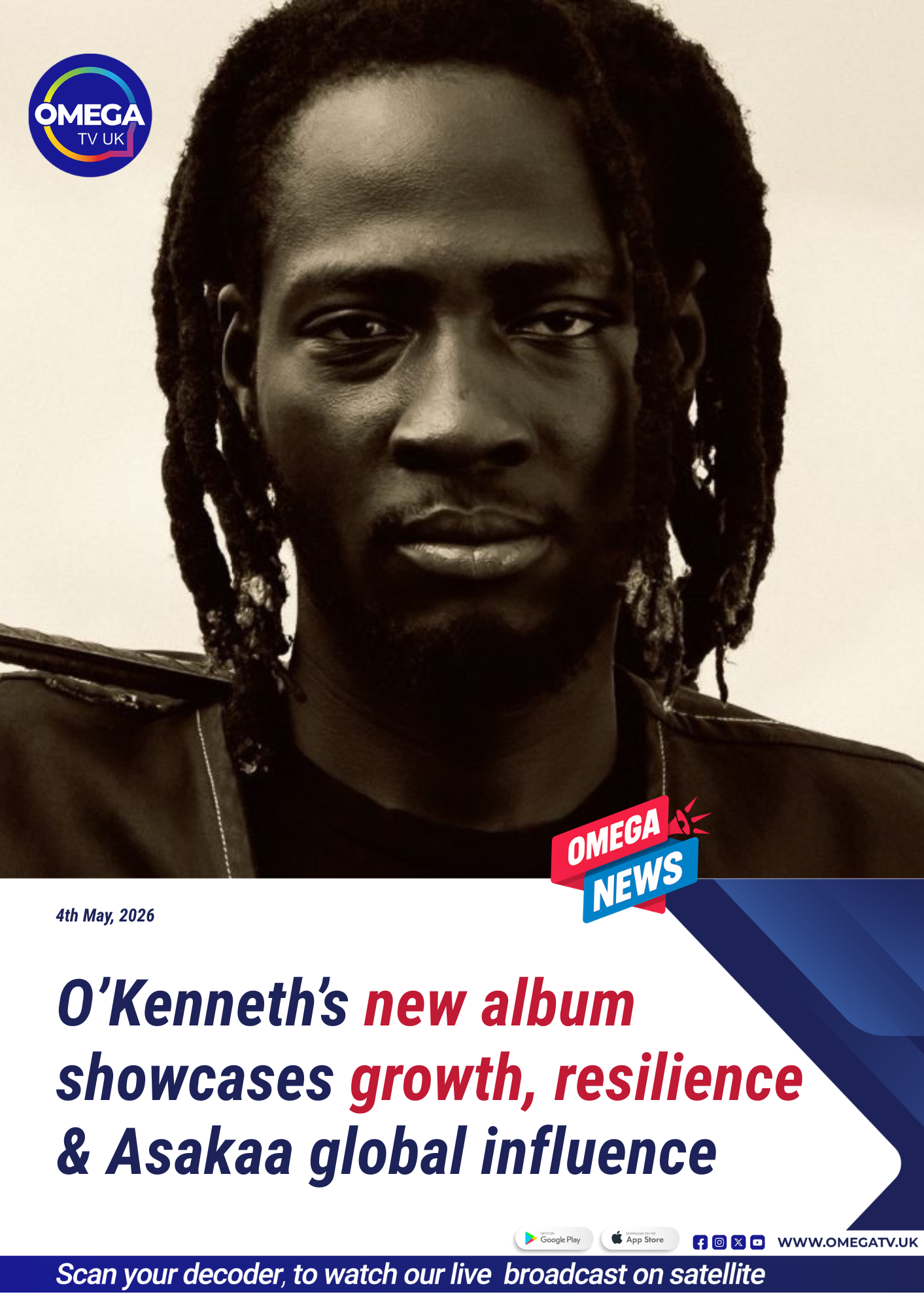 O’Kenneth’s album showcases growth, resilience, and Asakaa global influence