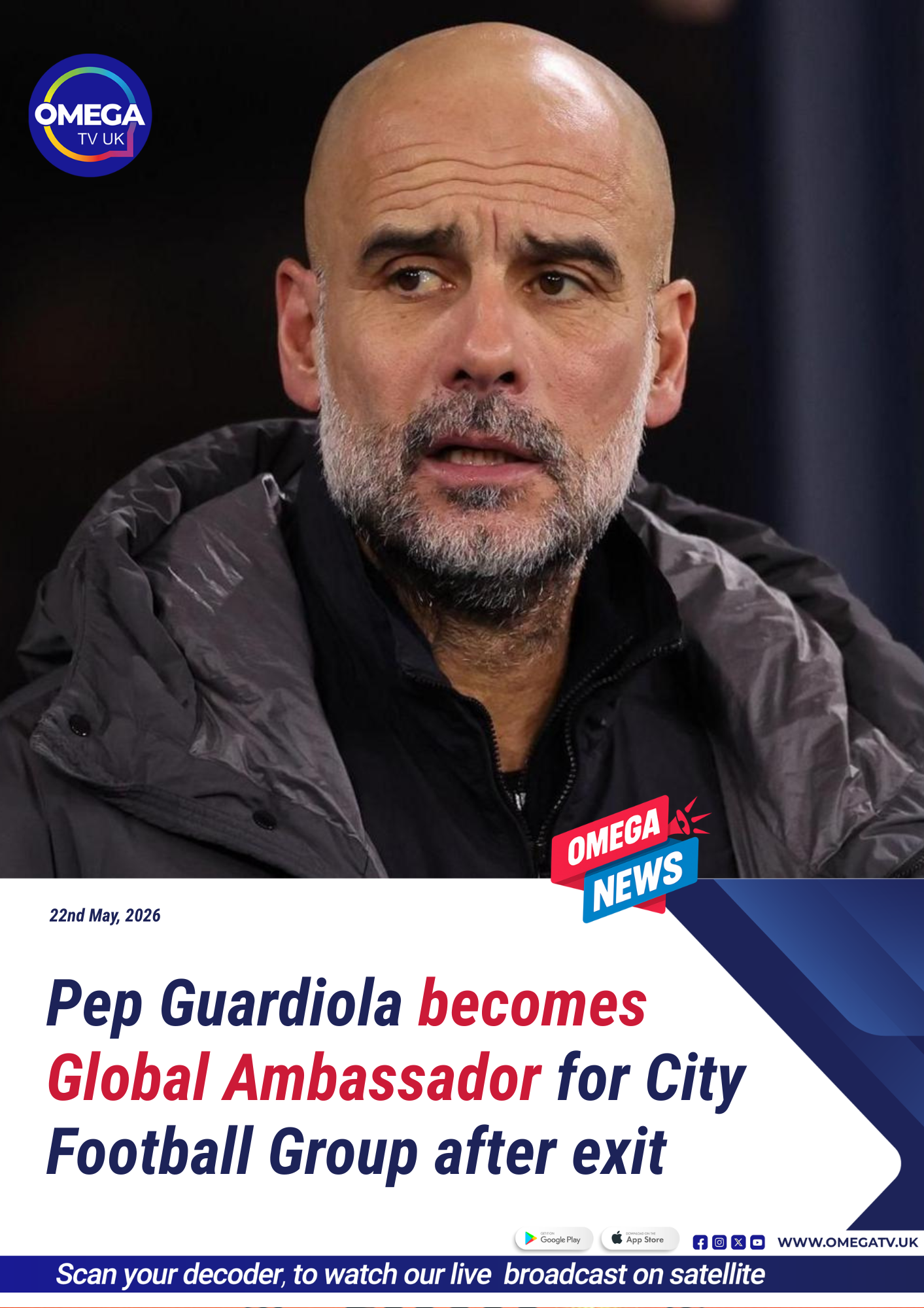Pep Guardiola becomes Global Ambassador for City Football Group after exit