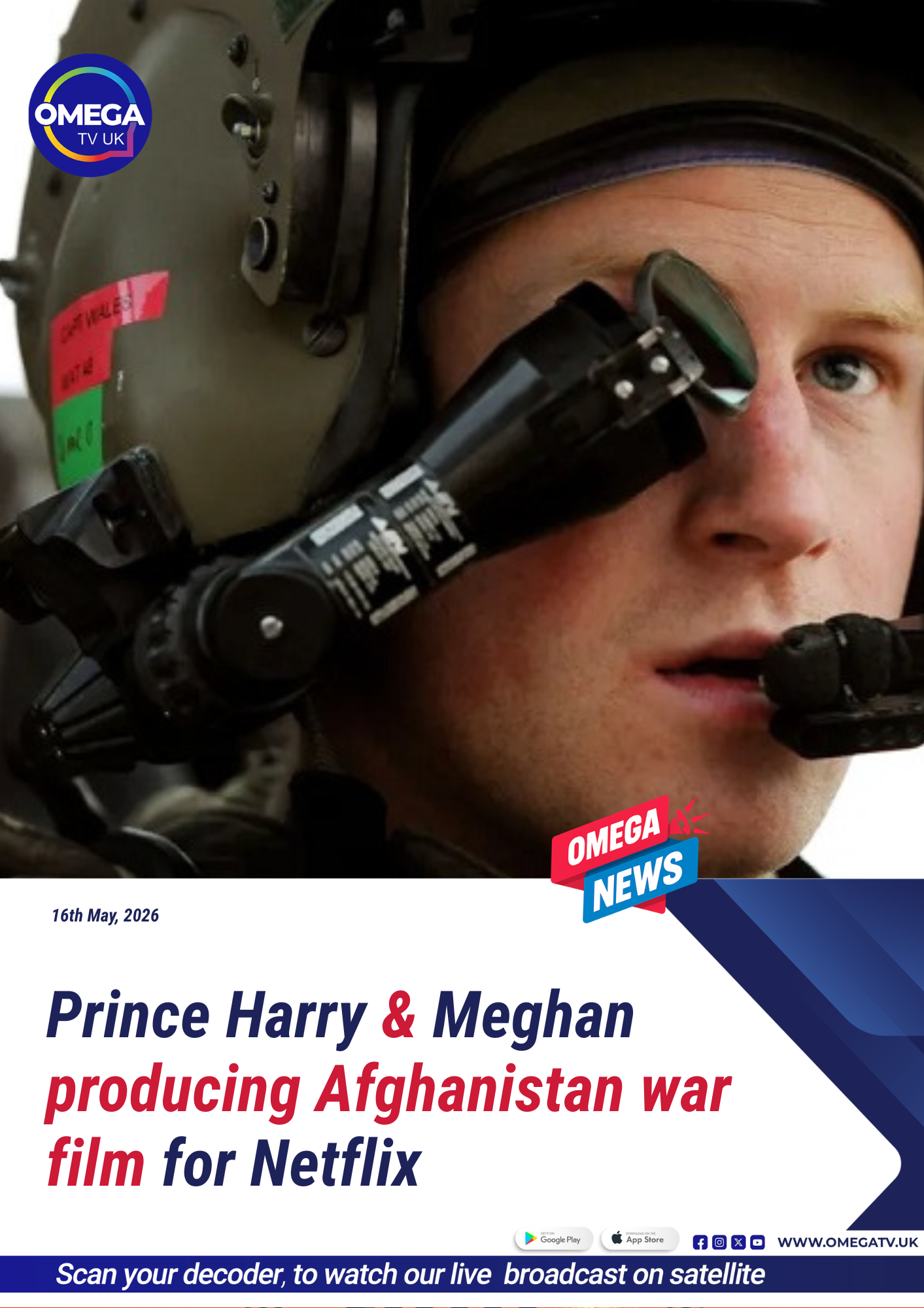Prince Harry and Meghan producing Afghanistan war film for Netflix project