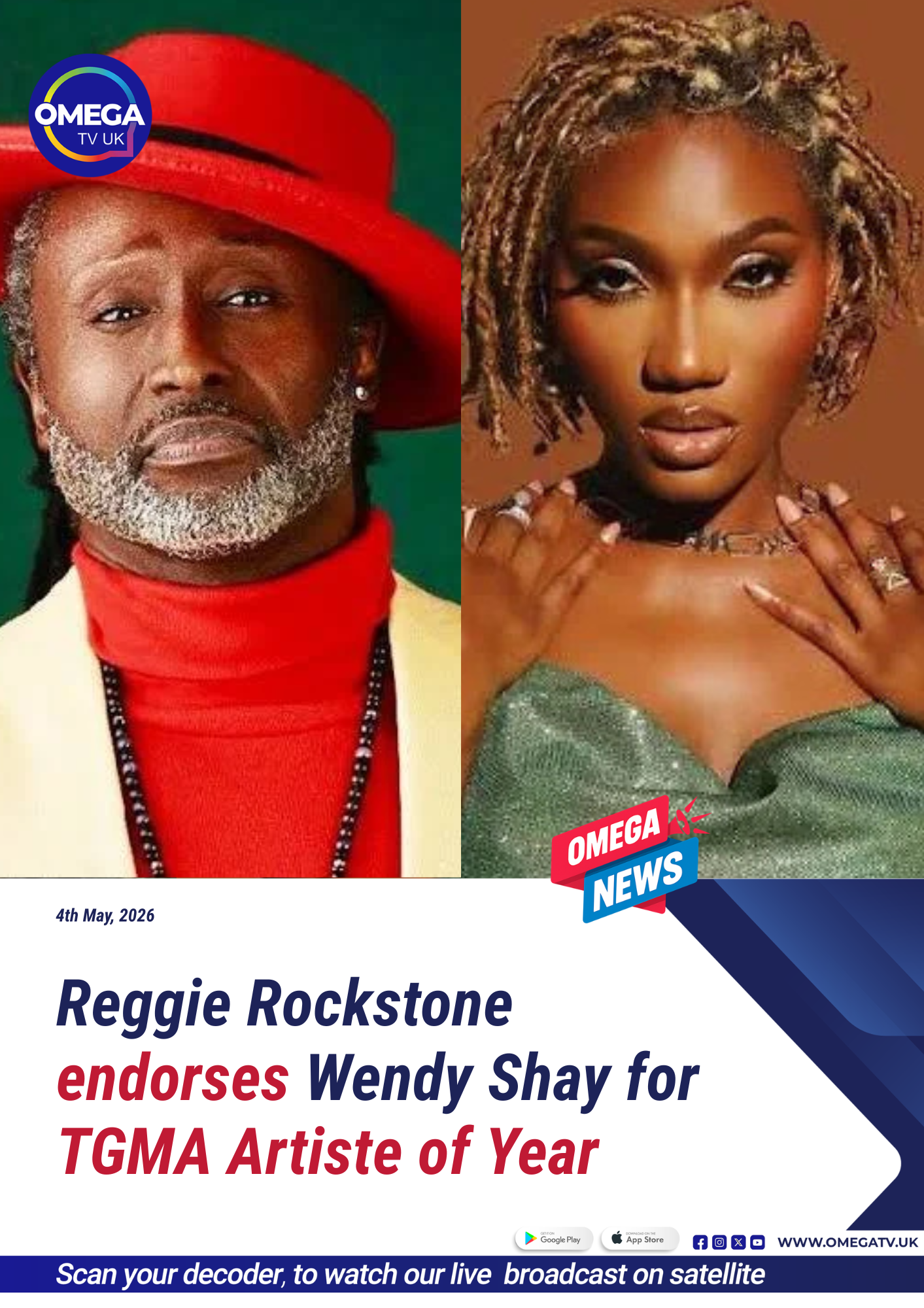Reggie Rockstone endorses Wendy Shay for TGMA Artiste of Year