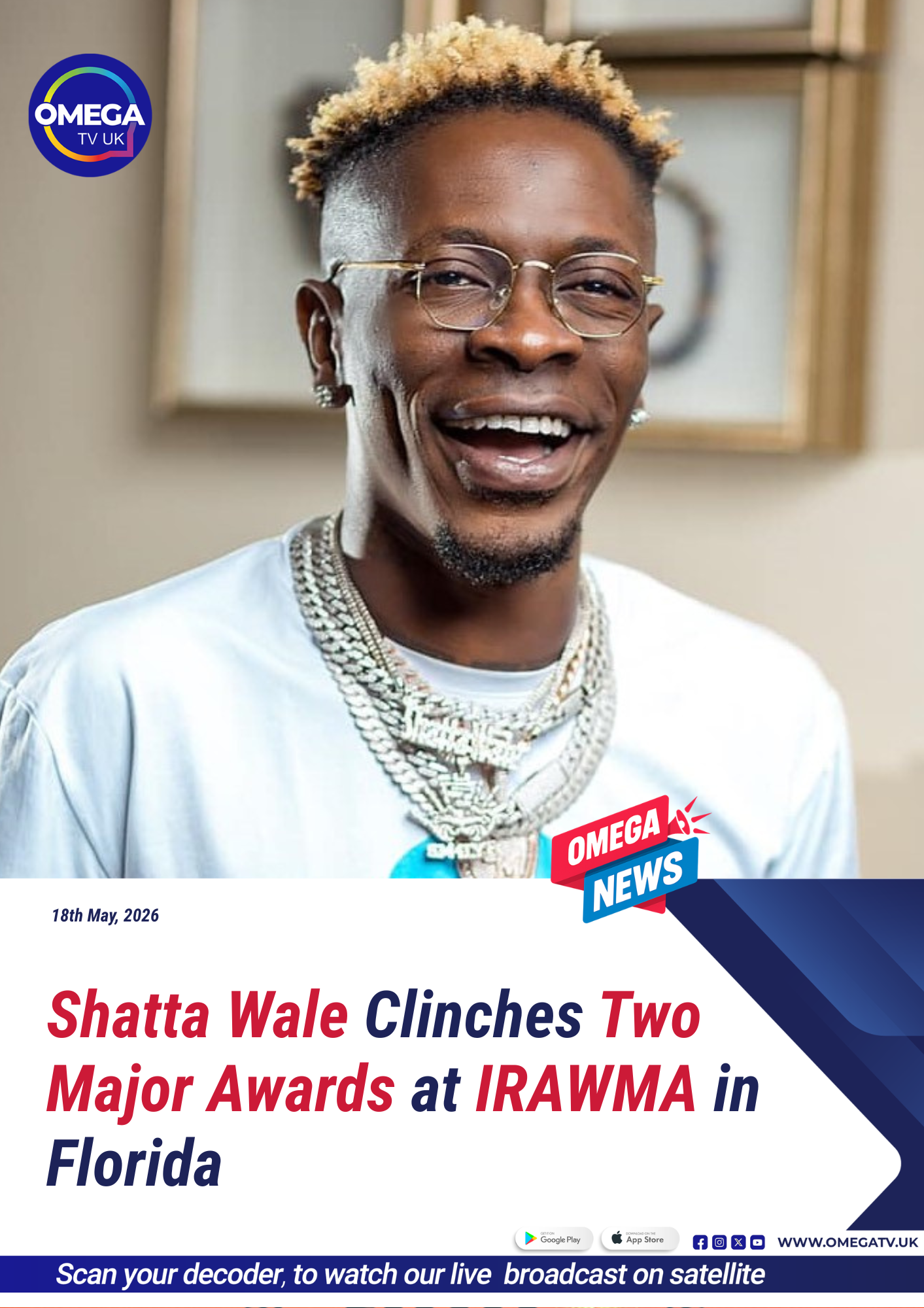 Shatta Wale Clinches Two Major Awards at IRAWMA in Florida