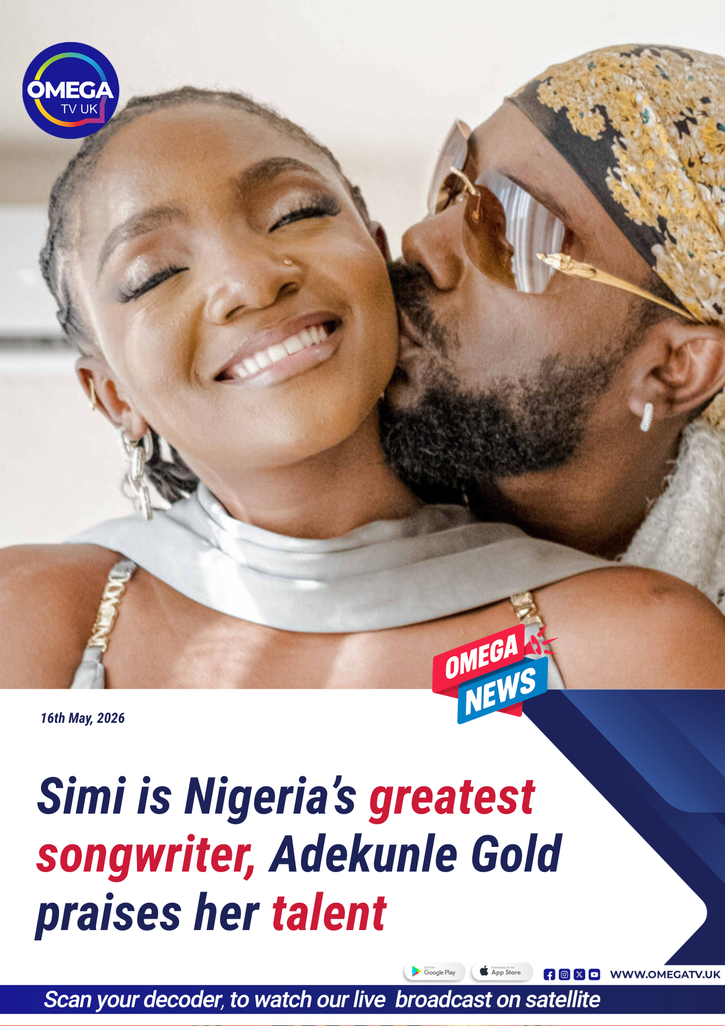 Simi is Nigeria’s greatest songwriter, Adekunle Gold praises her talent