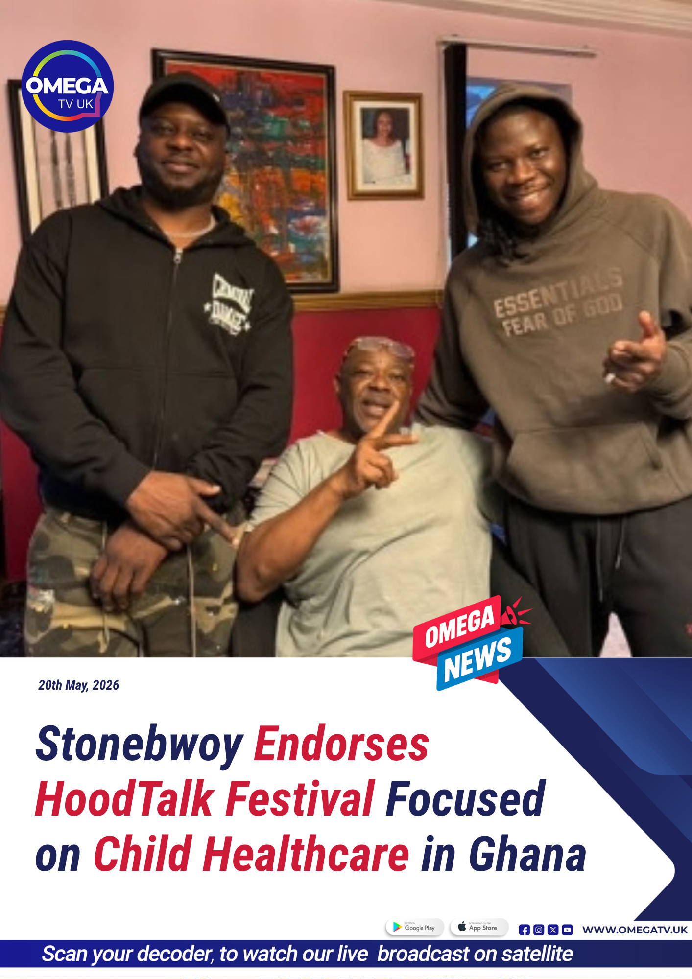 Stonebwoy Endorses HoodTalk Festival Focused on Child Healthcare in Ghana