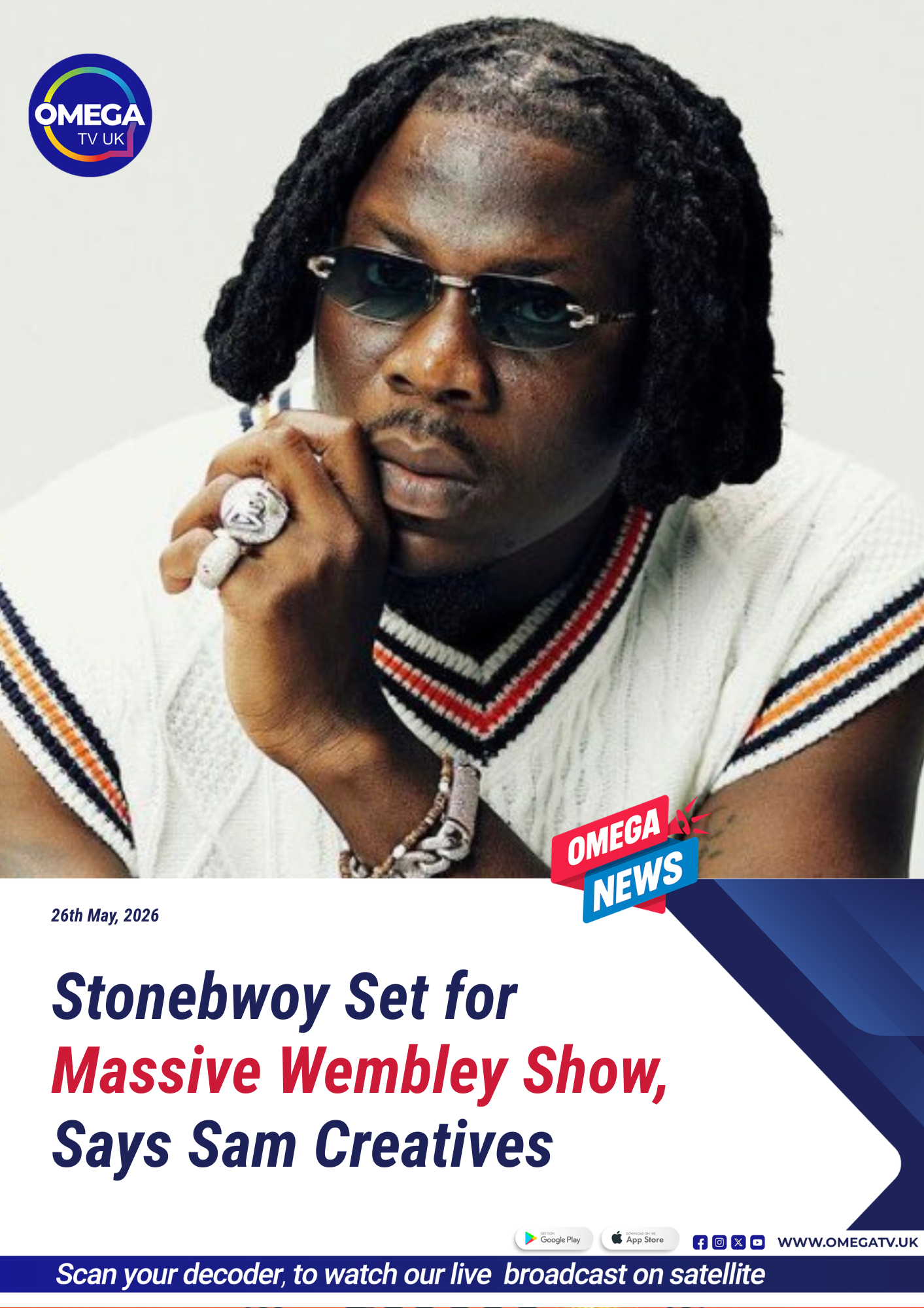 Stonebwoy Set for Massive Wembley Show, Says Sam Creatives