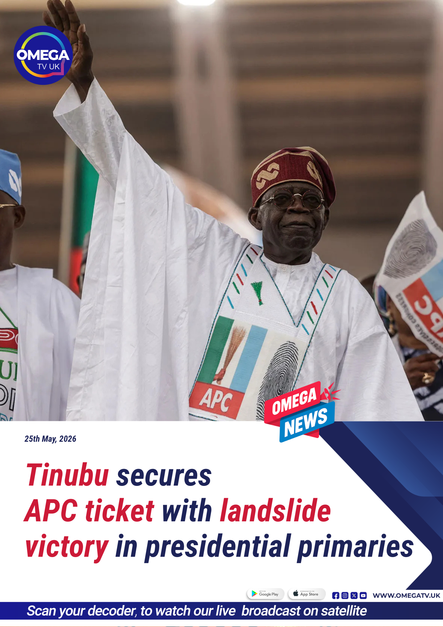 Tinubu secures APC ticket with landslide victory in presidential primaries