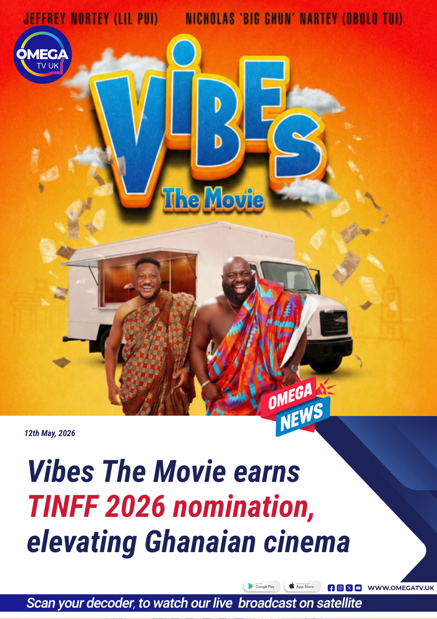 Vibes The Movie earns TINFF 2026 nomination, elevating Ghanaian cinema on global stage