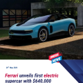 Ferrari unveils first electric supercar with $640,000 price tag