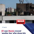 EU says Russia has crossed ‘another line’ after drone hits Romanian apartment block