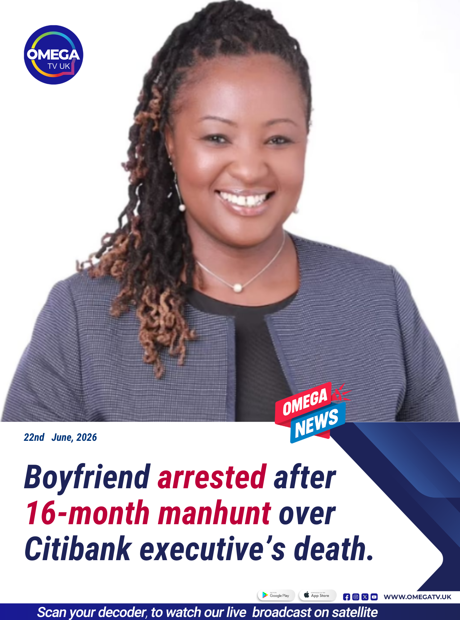 Boyfriend arrested after 16-month manhunt over Citibank executive’s death.