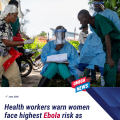 Health workers warn women face highest Ebola risk as DRC cases rise