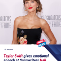 Taylor Swift makes tearful 21-minute speech as she joins Songwriters Hall of Fame