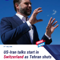 US-Iran talks to begin in Switzerland as Tehran says it closed Strait of Hormuz