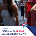 UK Braces for Hottest June Night After 36.7°C Heat