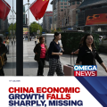China economic growth falls sharply, missing target
