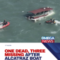 One dead and three missing after boat sinks near Alcatraz
