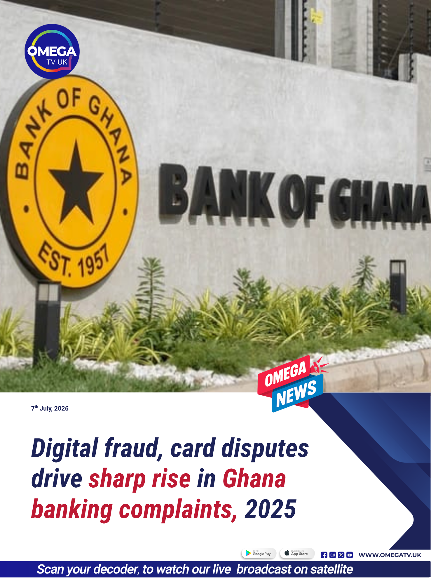Bank of Ghana reports surge in digital fraud, resolves most customer complaints.