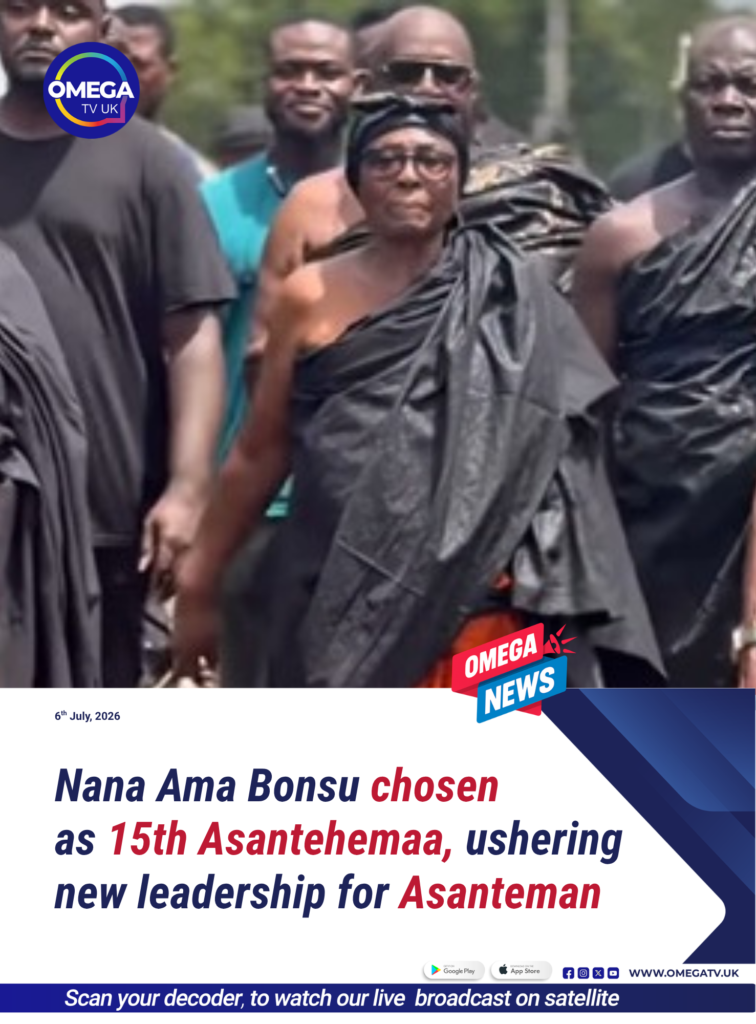 Nana Ama Bonsu installed as 15th Asantehemaa, ushering new leadership for Asanteman