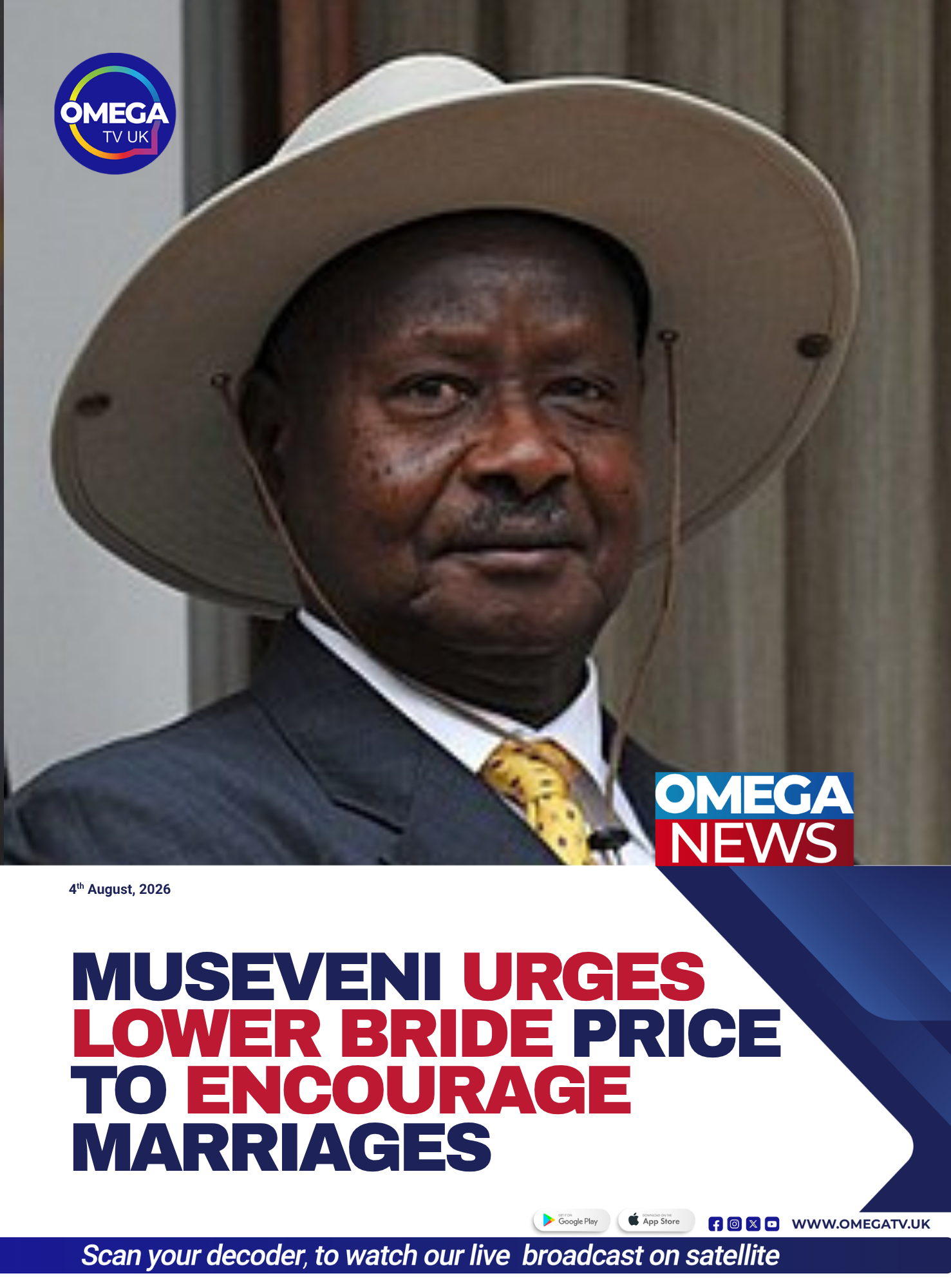 Museveni urges lower bride price to encourage marriages