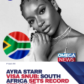South Africa Explains Why Ayra Starr Was Denied Visa