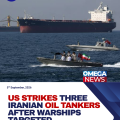 US hits three Iranian oil tankers after saying its warships were targeted