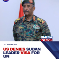 US denies visa for Sudan’s de facto leader due to address UN
