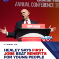 Healey says first jobs beat benefits for young people