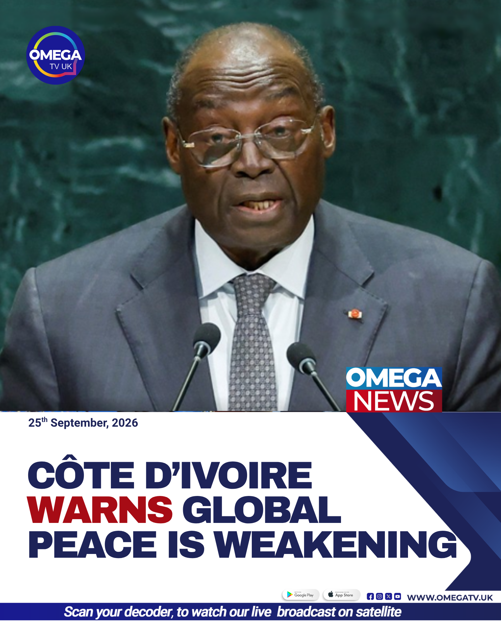 Côte d’Ivoire Warns Global Peace Is Weakening