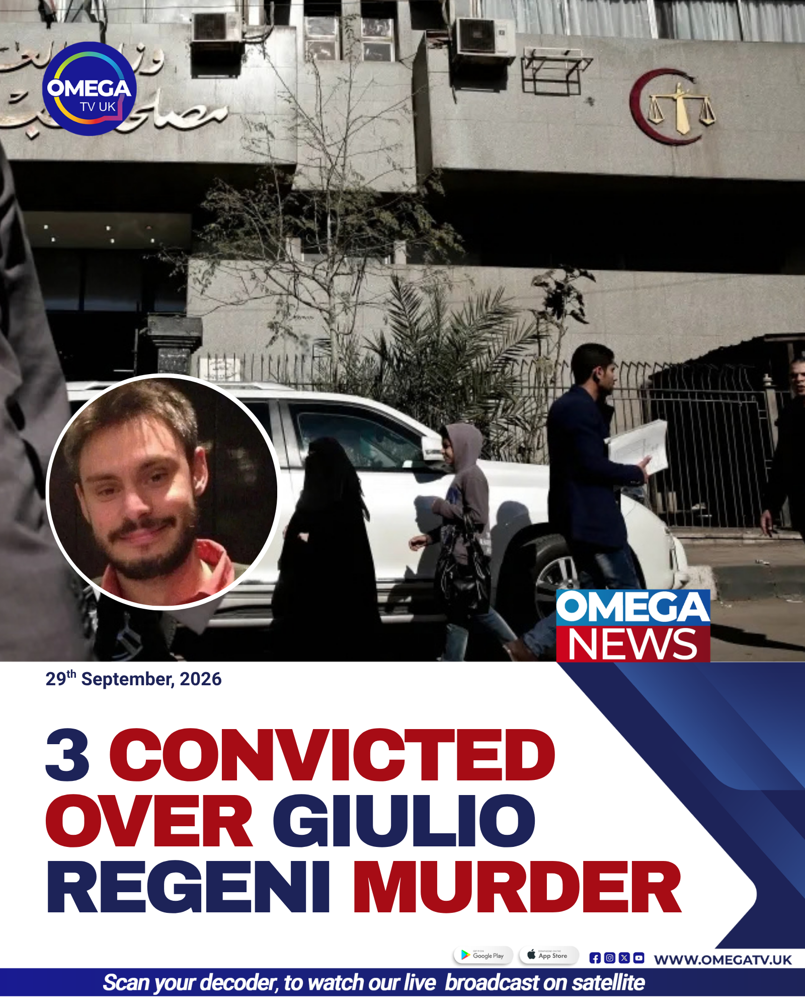 Three Convicted Over Giulio Regeni Murder