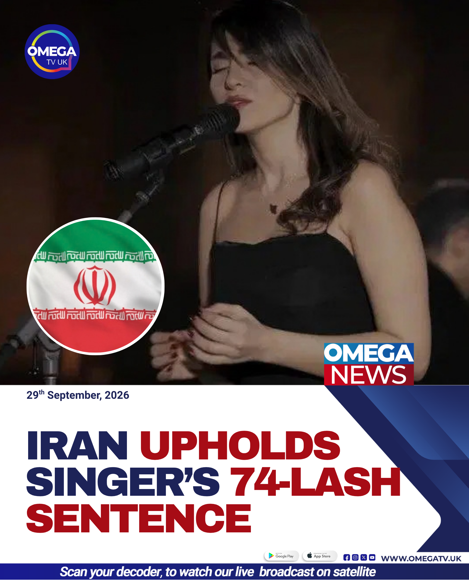 Iran Upholds Singer’s 74-Lash Sentence
