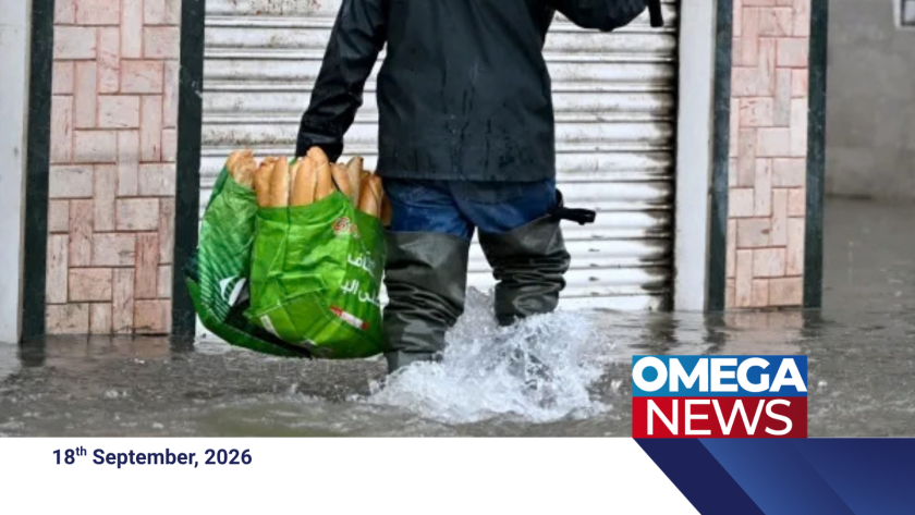 Torrential Rain Floods Streets Across Tunis