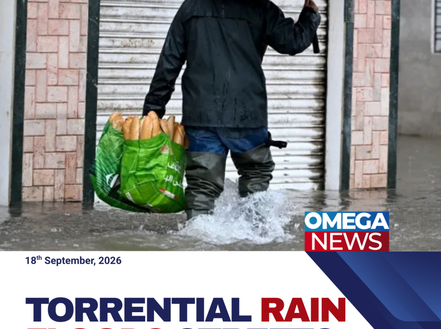Torrential Rain Floods Streets Across Tunis