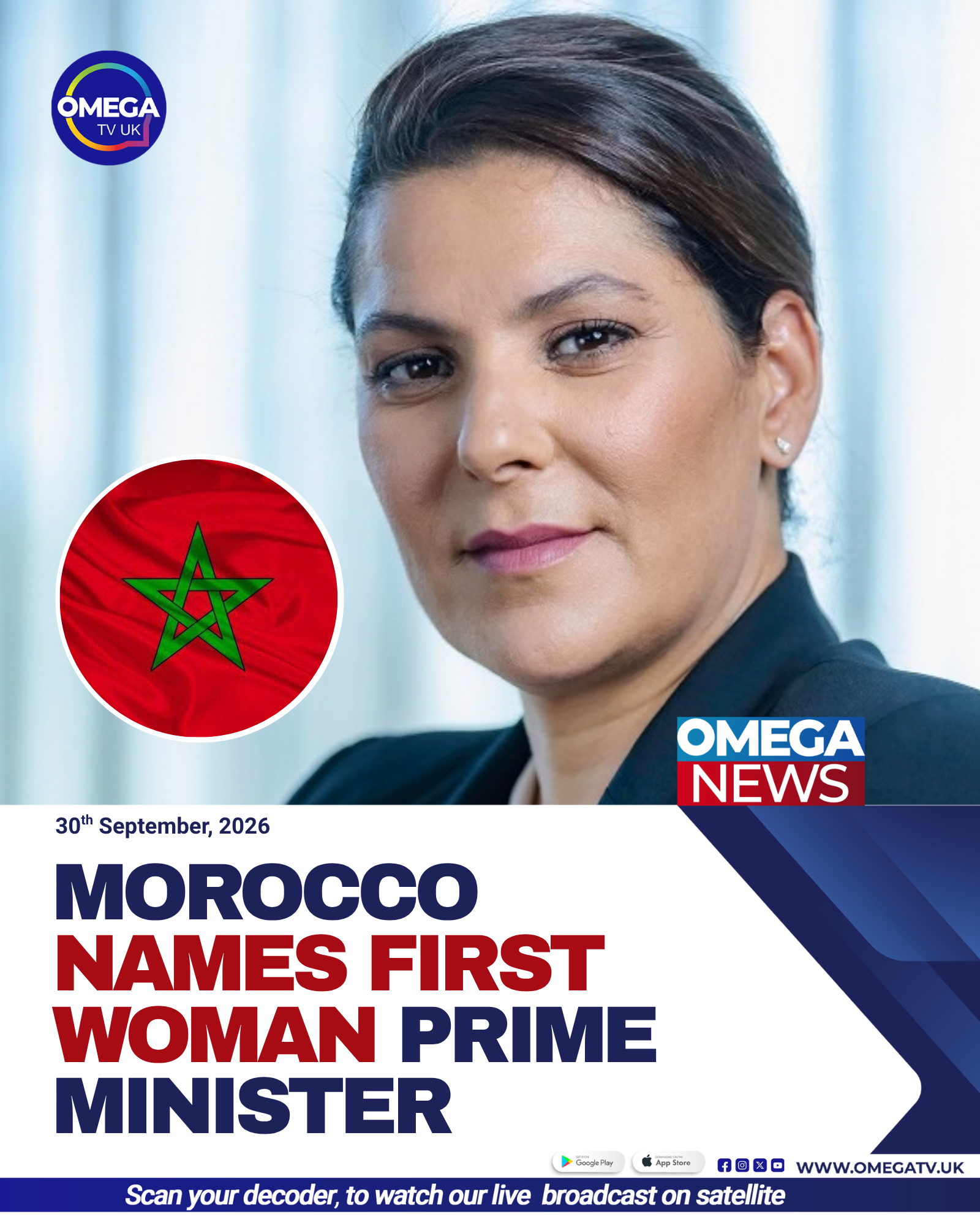 Fatima Zahra Mansouri as the country’s first woman prime minister