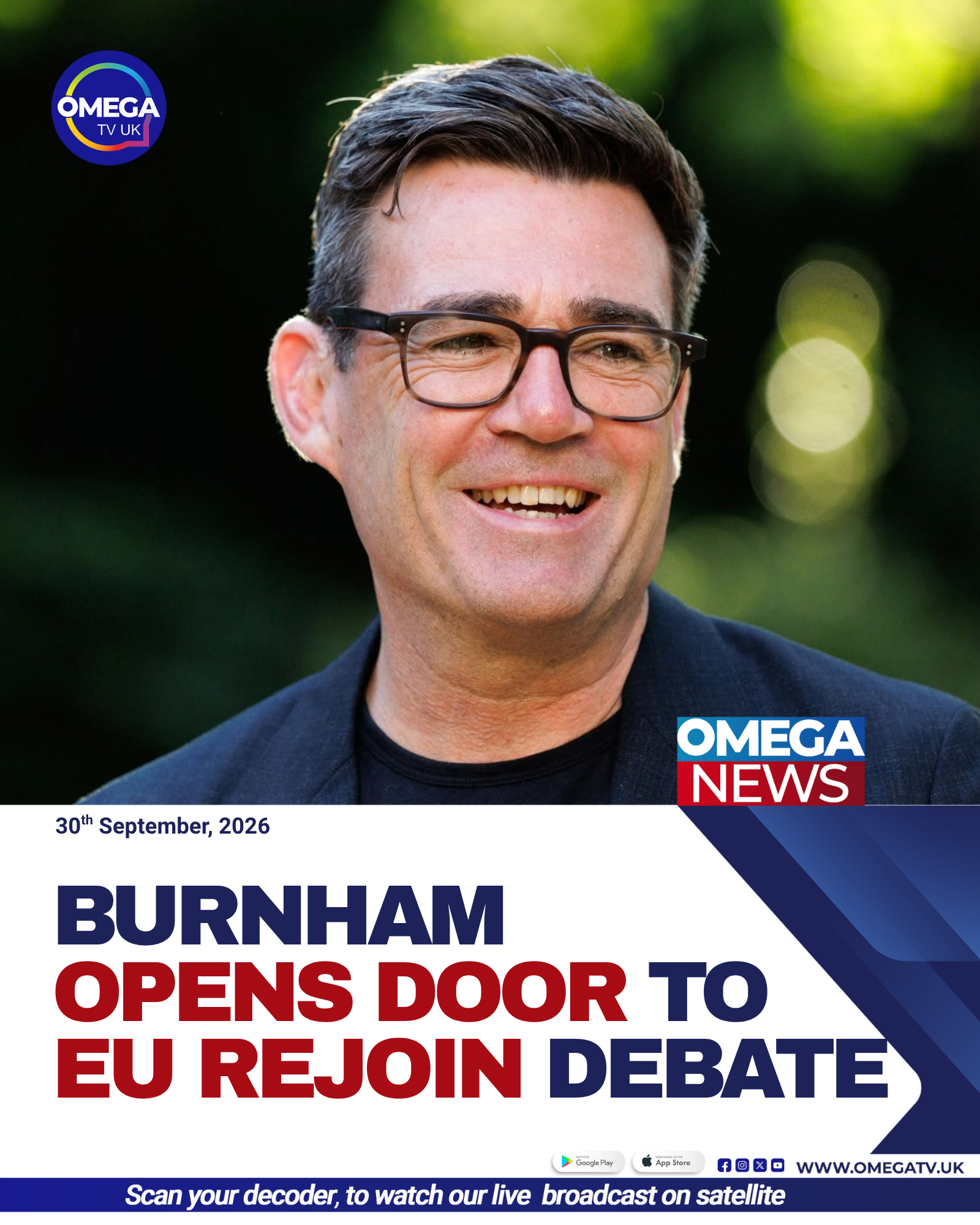Burnham Opens Door To EU Rejoin Debate