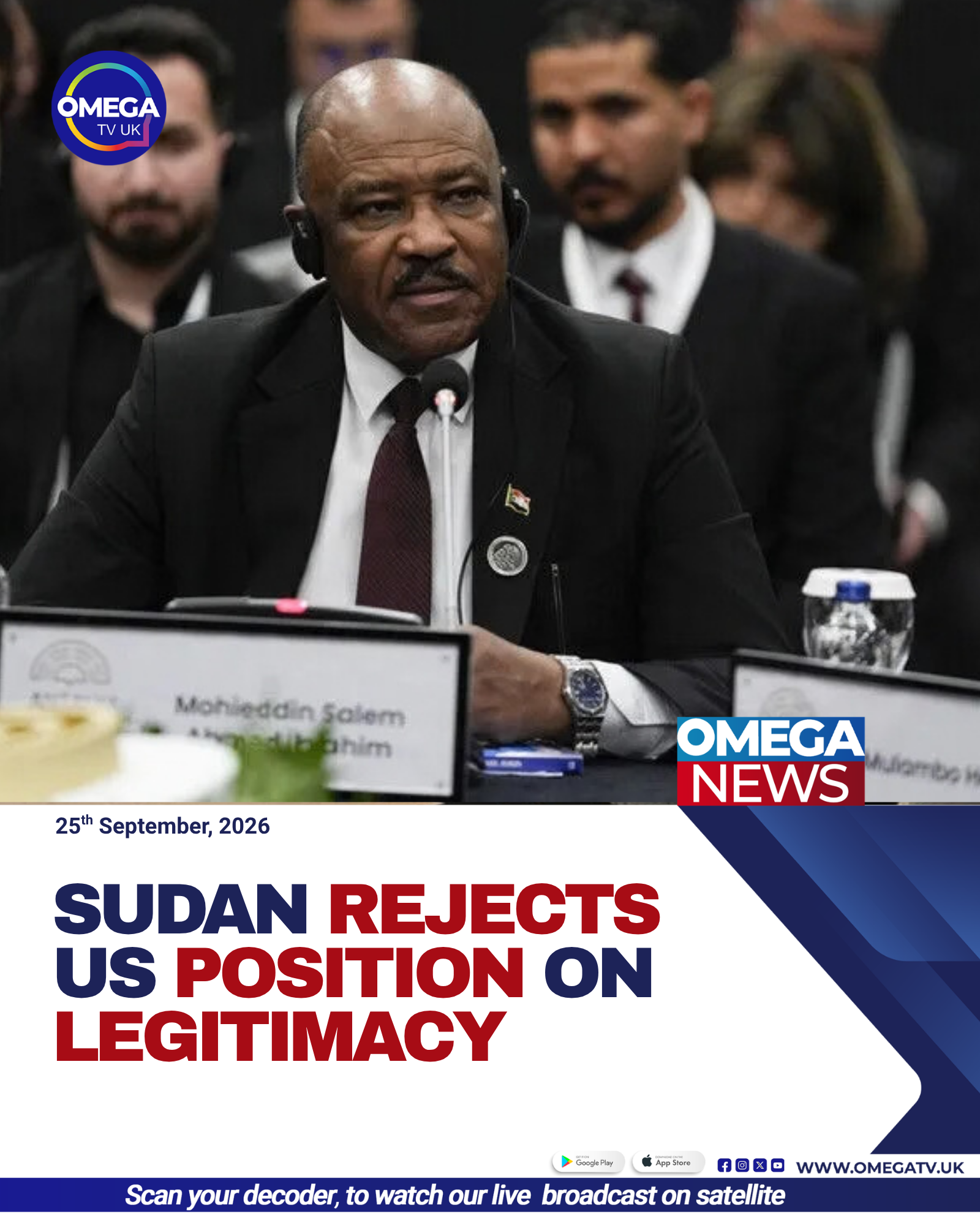 Sudan Rejects US Position On Legitimacy