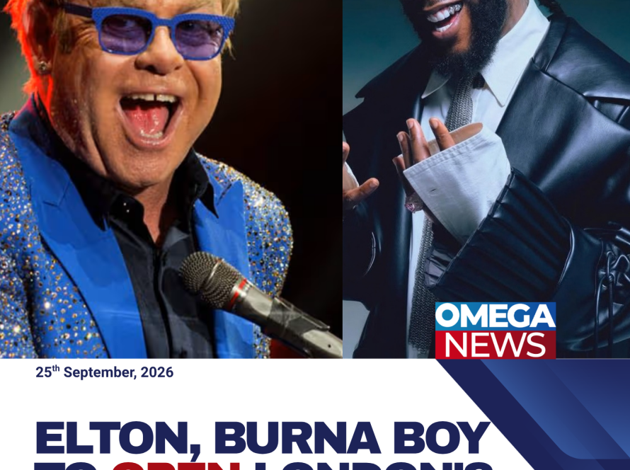 Elton John, Burna Boy to Open London’s New Music Venue