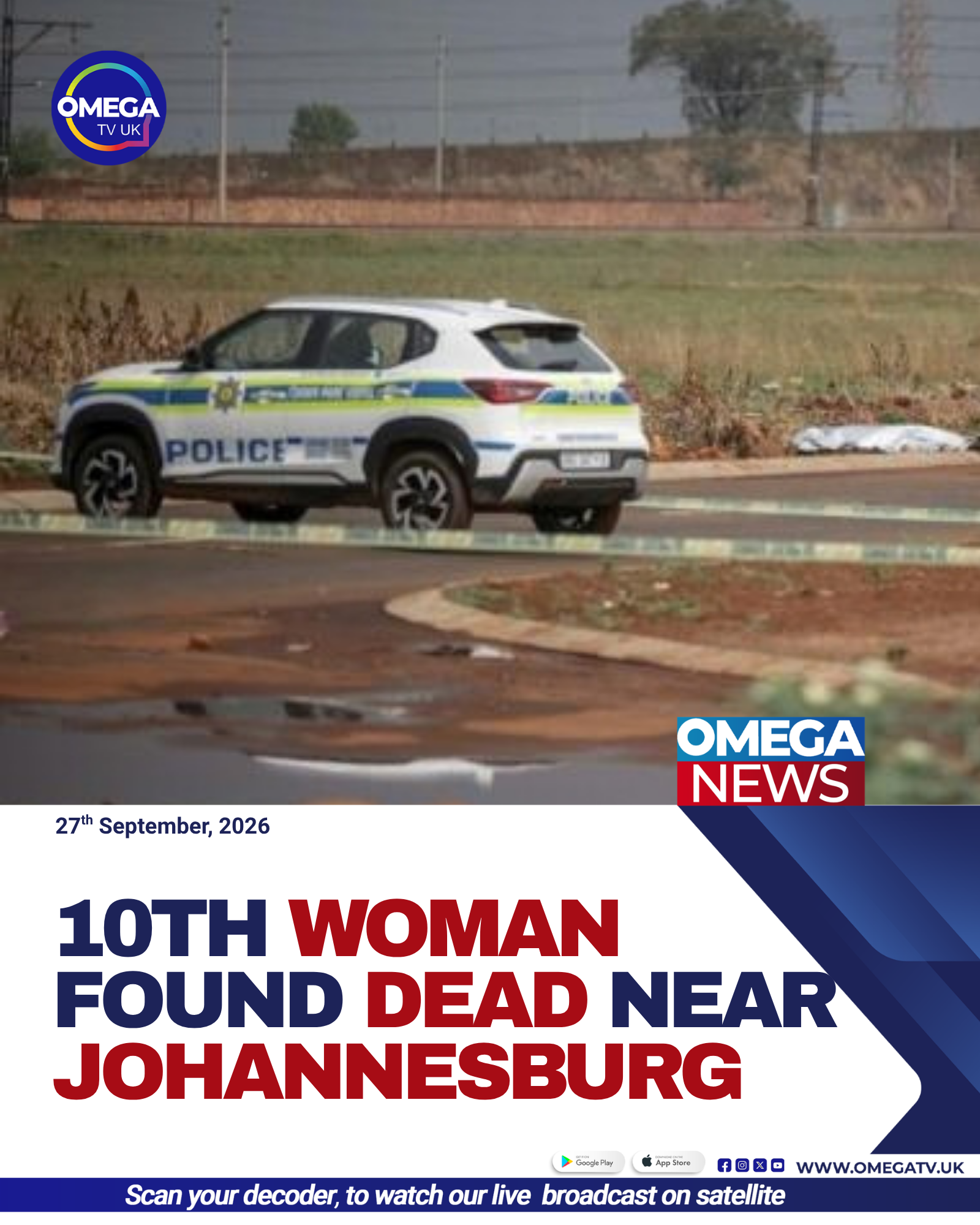 Tenth Woman Found Dead Near Johannesburg