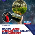 Hakimi Leads African Stars Nominated for 2026 Ballon d’Or