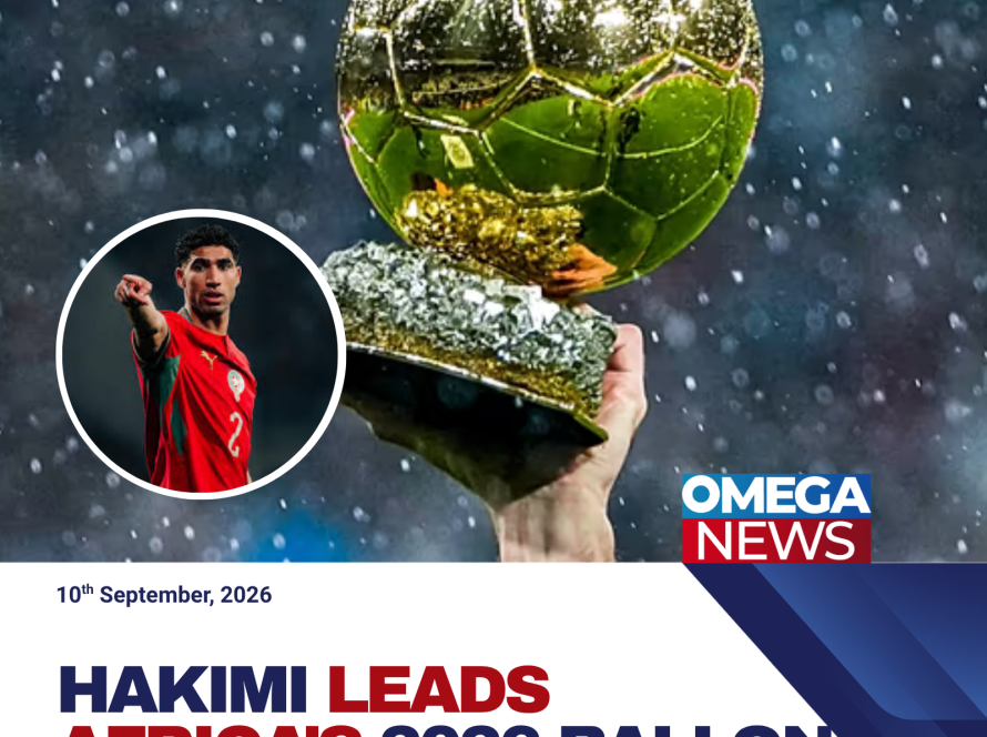 Hakimi Leads Africa’s 2026 Ballon d’Or Nominees