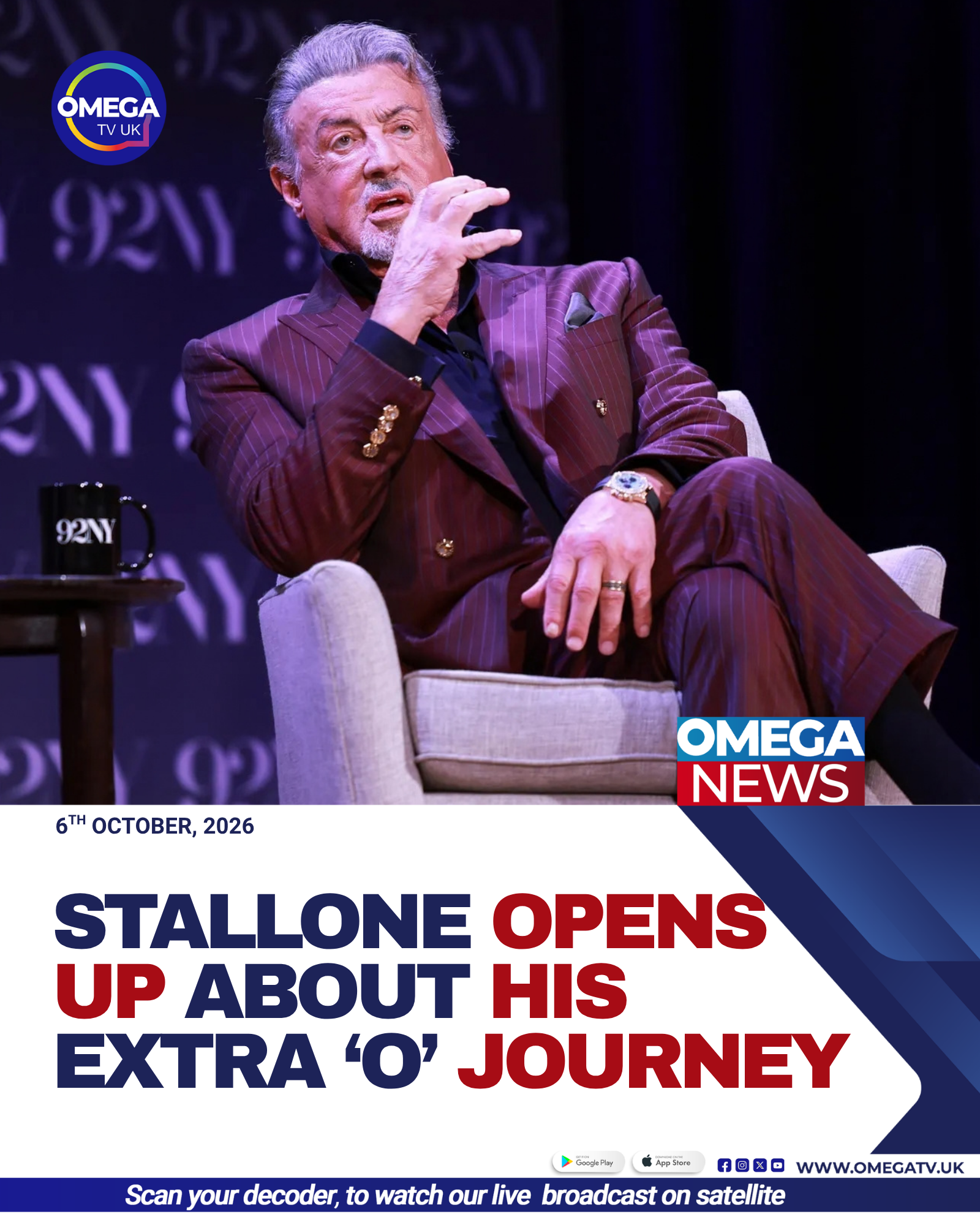 Stallone Opens Up About His Extraordinary Journey
