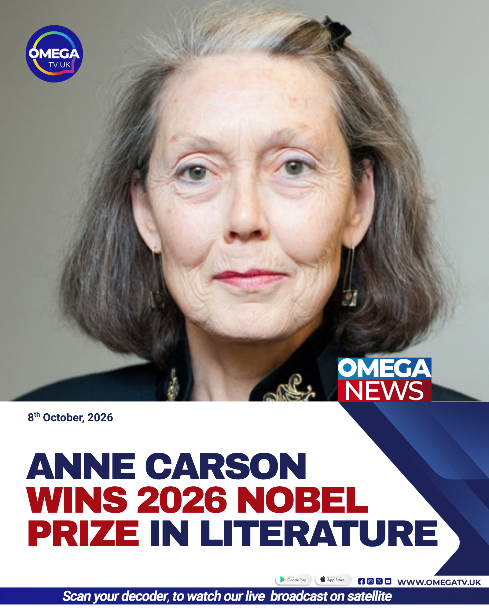 Anne Carson Wins 2026 Nobel Prize in Literature