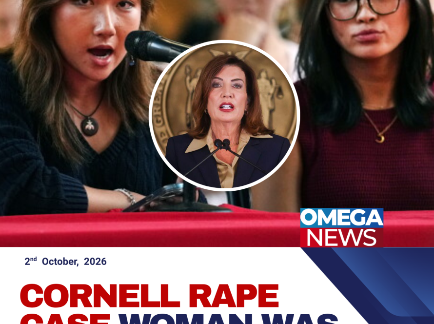New York Governor Kathy Hochul speaks alongside Attorney General Letitia James about the investigation into alleged sexual assault at Cornell University.