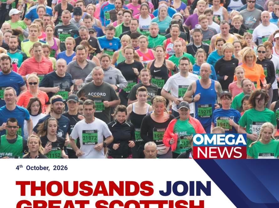 Thousands of runners gather in Glasgow for the Great Scottish Run, with participants preparing for the 10k and half marathon.