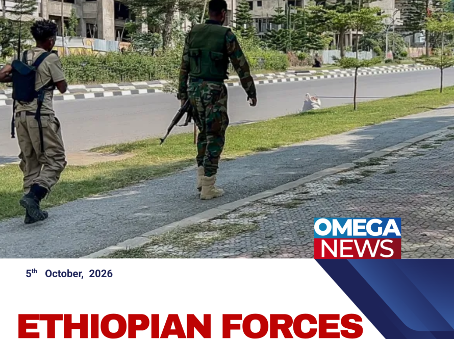 Ethiopian federal forces patrol Mekelle after regaining control of the Tigray regional capital from TPLF fighters.