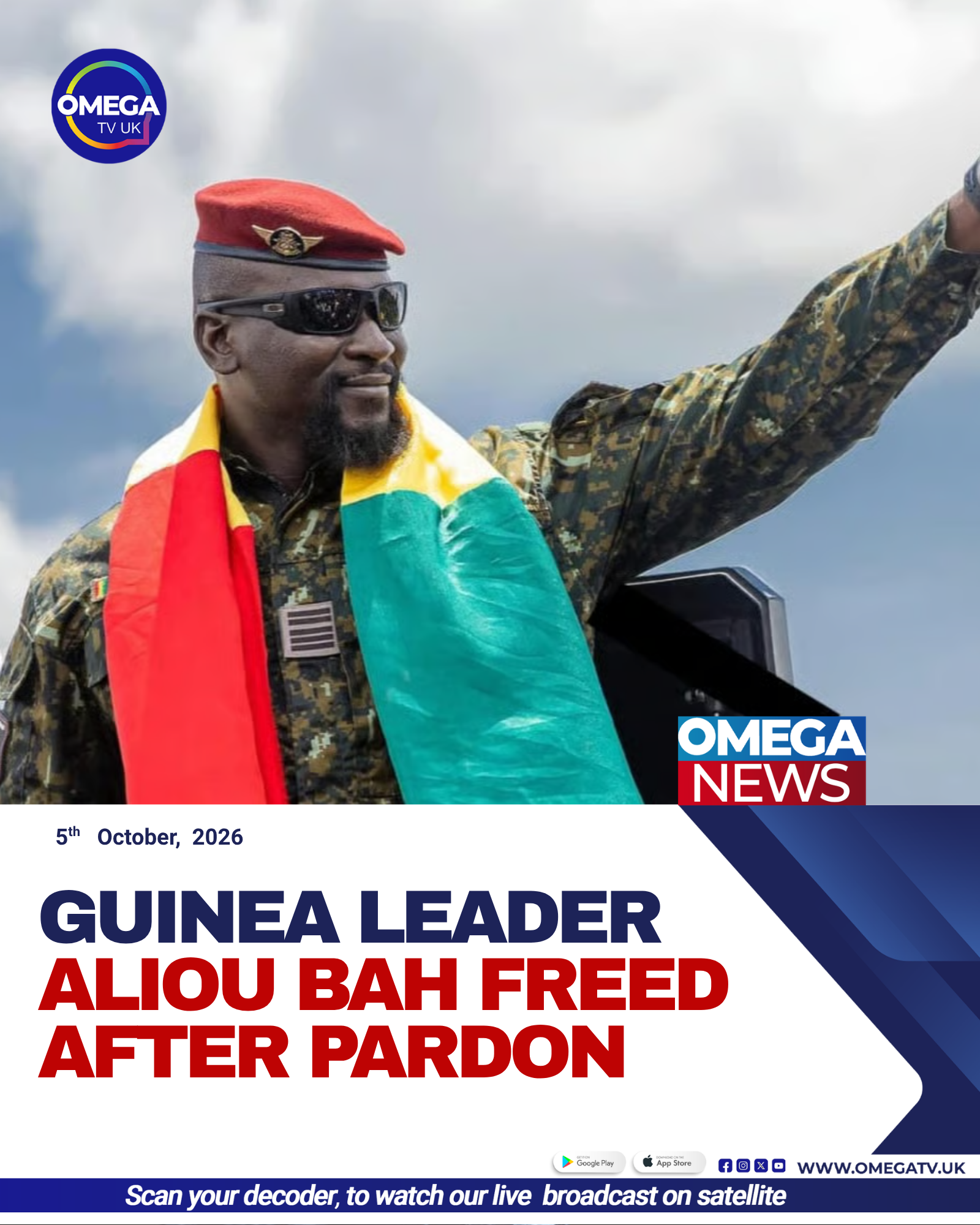 Guinean opposition leader Aliou Bah has been released after receiving a presidential pardon from President Mamadi Doumbouya.