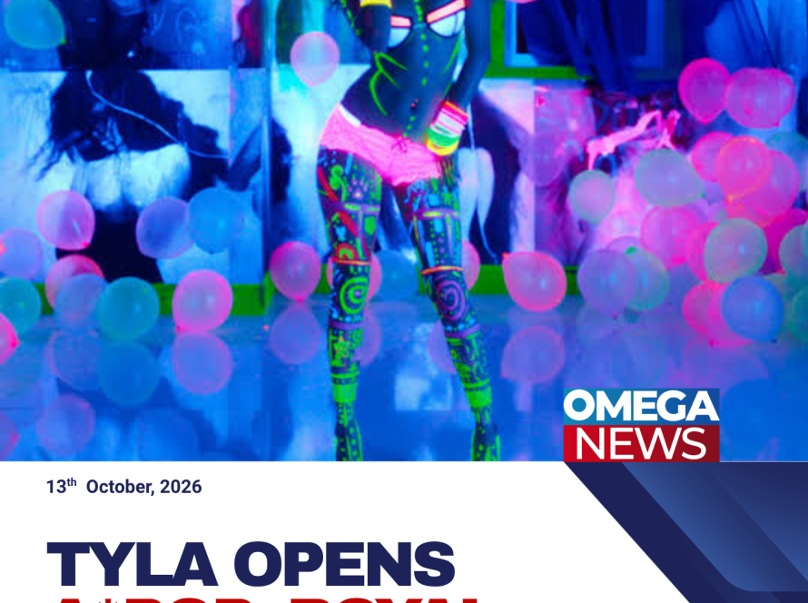 Tyla performs in neon-coloured attire during the opening night of her A*POP World Tour in Paris.