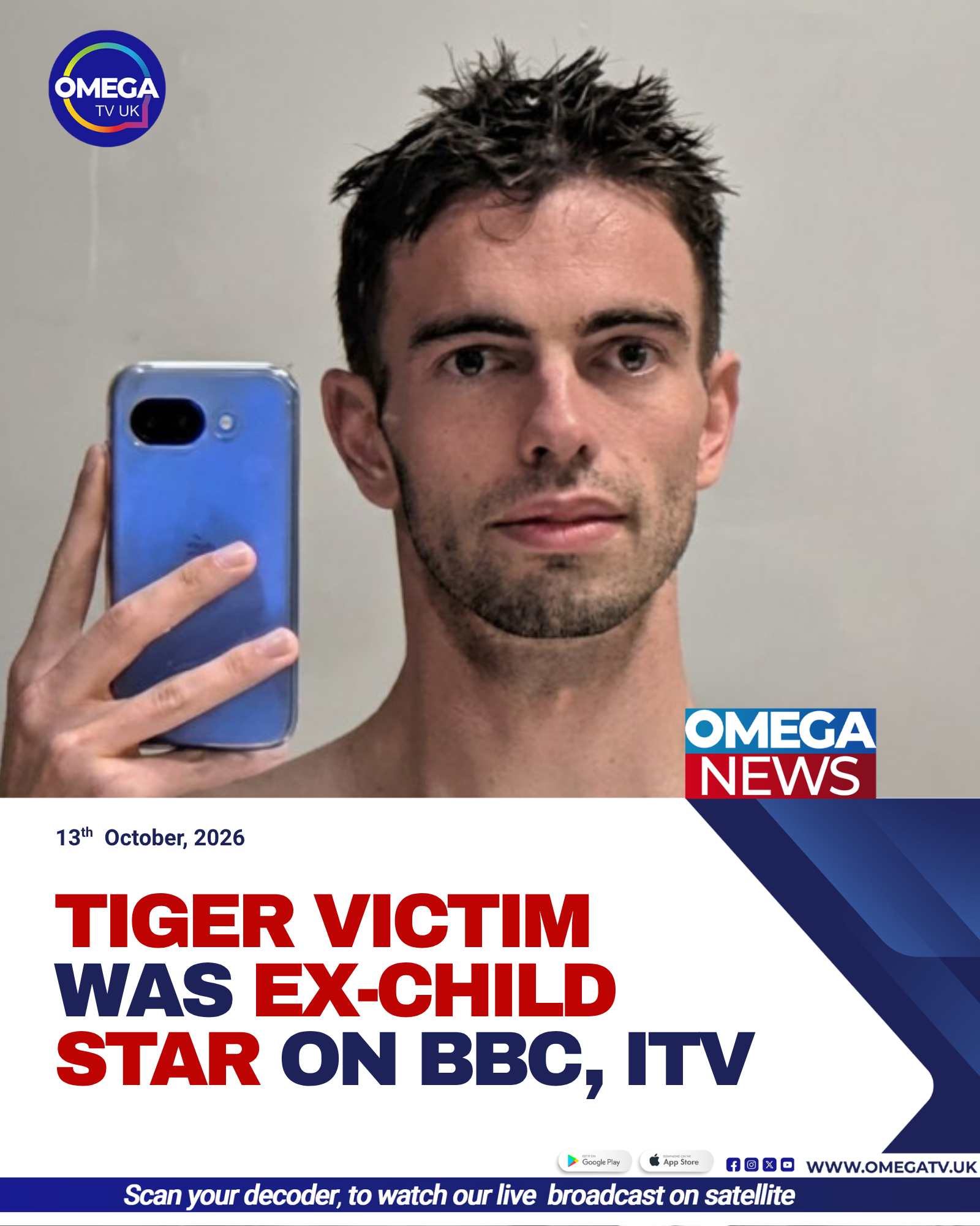 William Chapman, a former child actor, died after entering a tiger enclosure at Yorkshire Wildlife Park.