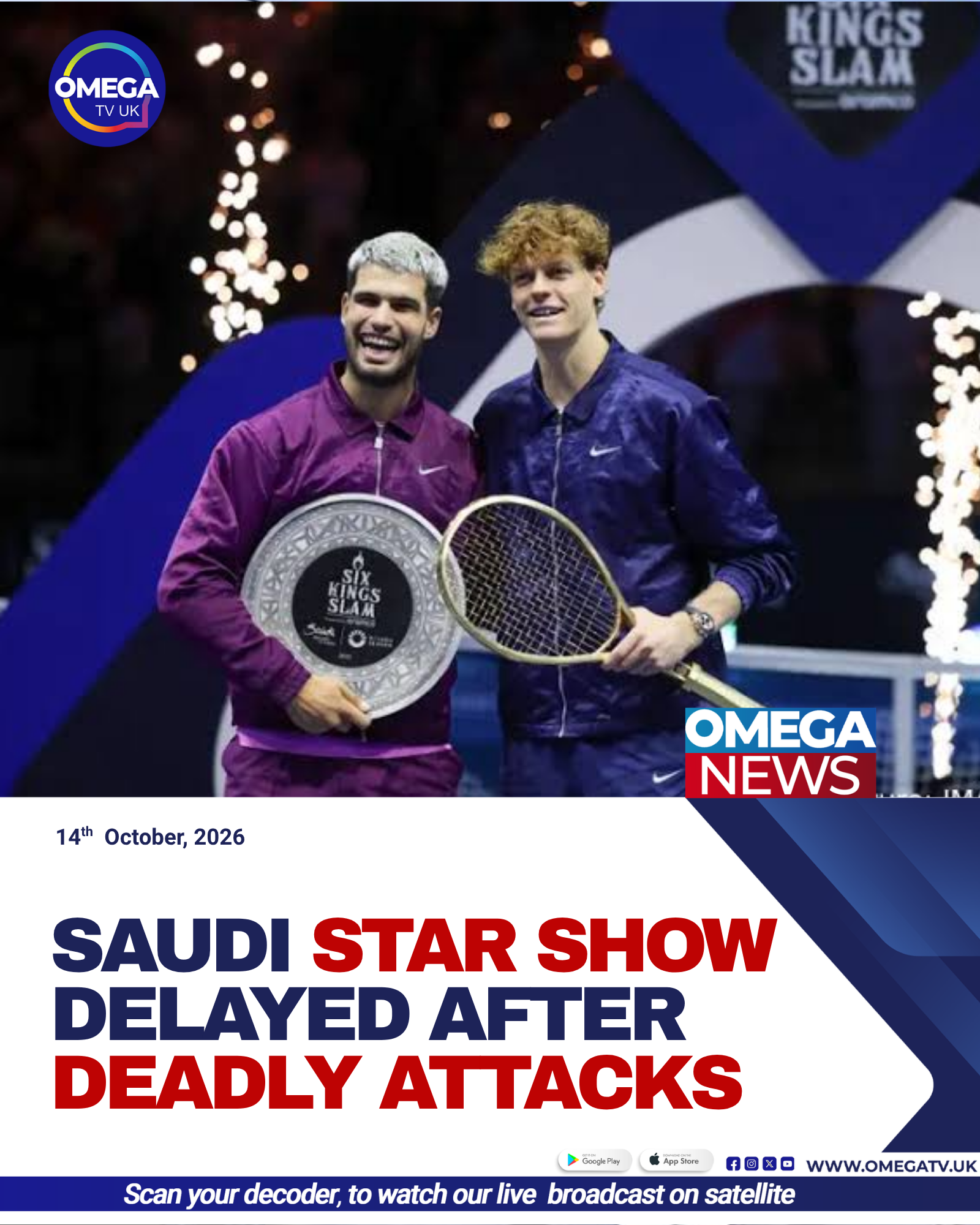 Carlos Alcaraz, Novak Djokovic and other tennis stars were scheduled to compete at the postponed Six Kings Slam exhibition in Riyadh, Saudi Arabia.
