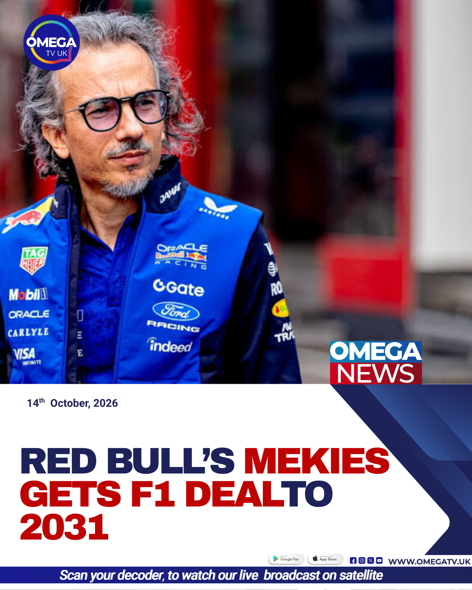 Red Bull Racing team principal Laurent Mekies, whose contract has been extended until the end of 2031.