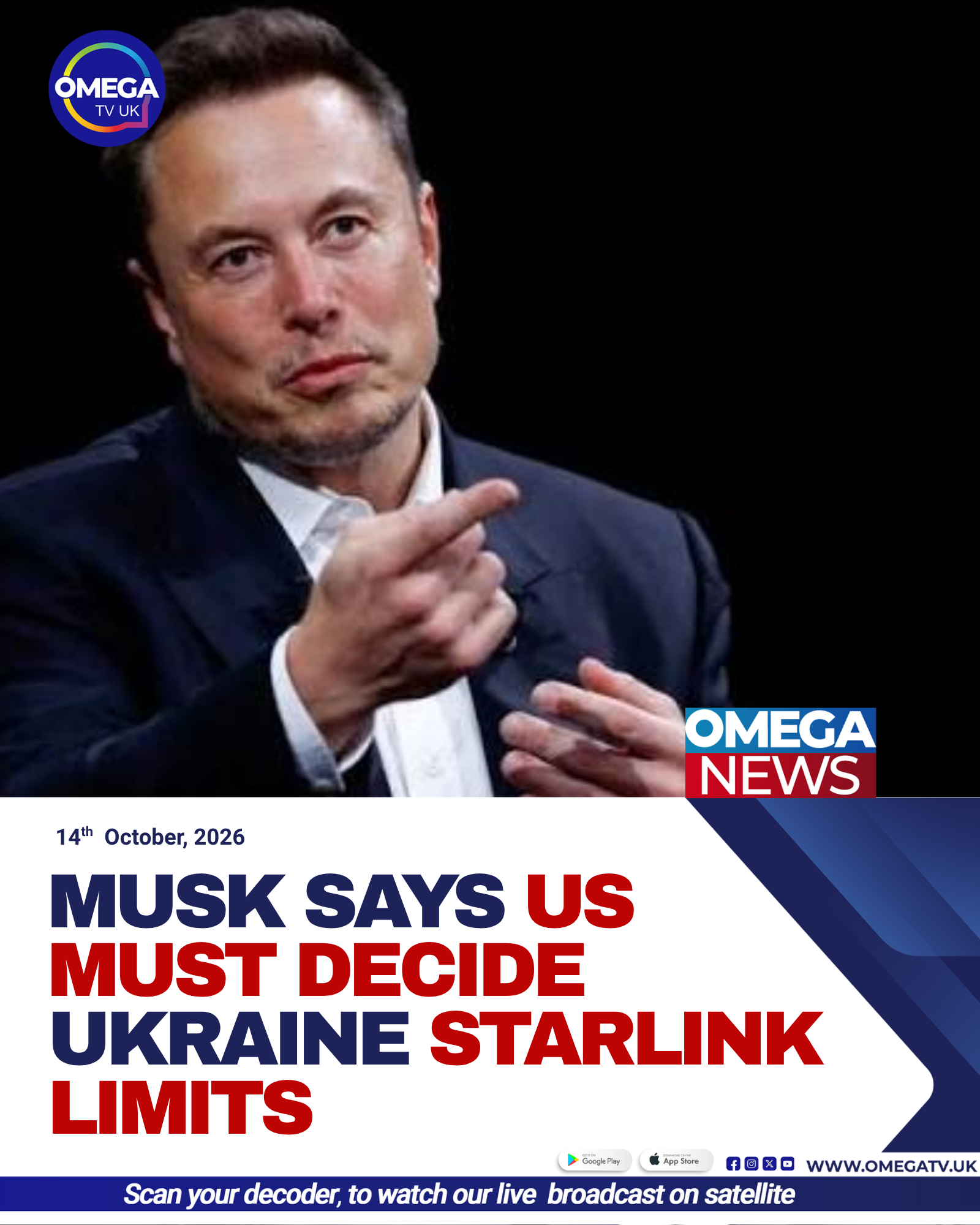Elon Musk discusses US government control of Starshield restrictions as Ukraine reports disruptions to Starlink connectivity during Russian attacks.